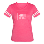Nearer to Thee - Women’s Vintage Sport T-Shirt - vintage pink/white
