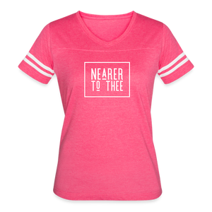 Nearer to Thee - Women’s Vintage Sport T-Shirt - vintage pink/white