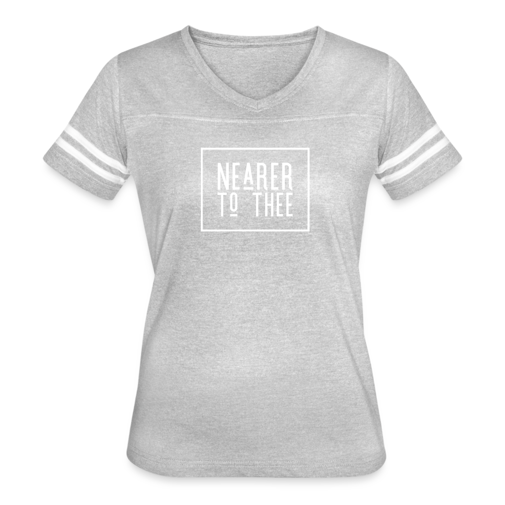 Nearer to Thee - Women’s Vintage Sport T-Shirt - heather gray/white