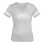 Nearer to Thee - Women’s Vintage Sport T-Shirt - heather gray/white