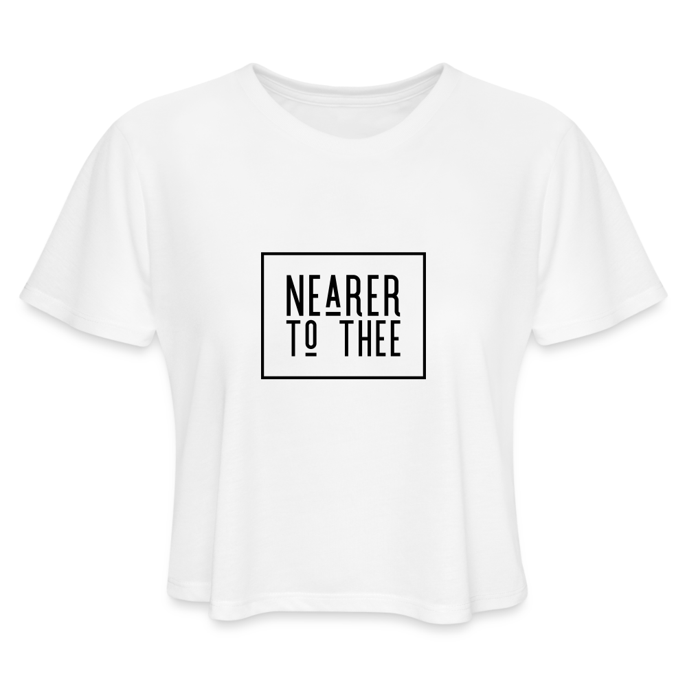 Nearer to Thee - Women's Cropped T-Shirt - white