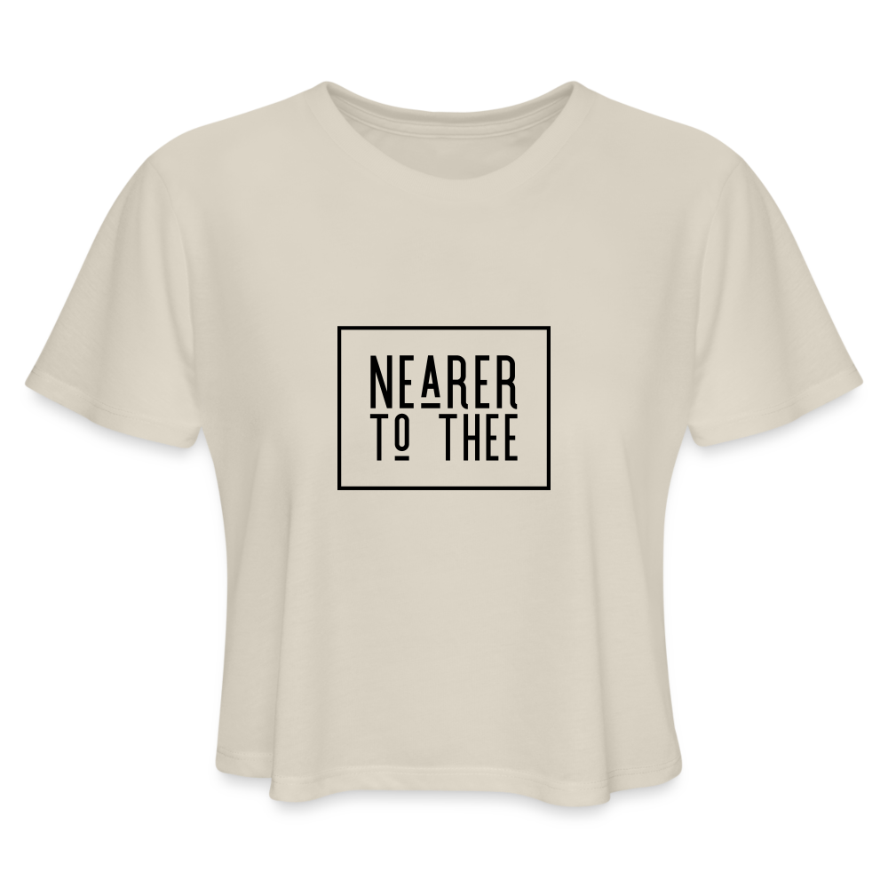 Nearer to Thee - Women's Cropped T-Shirt - dust