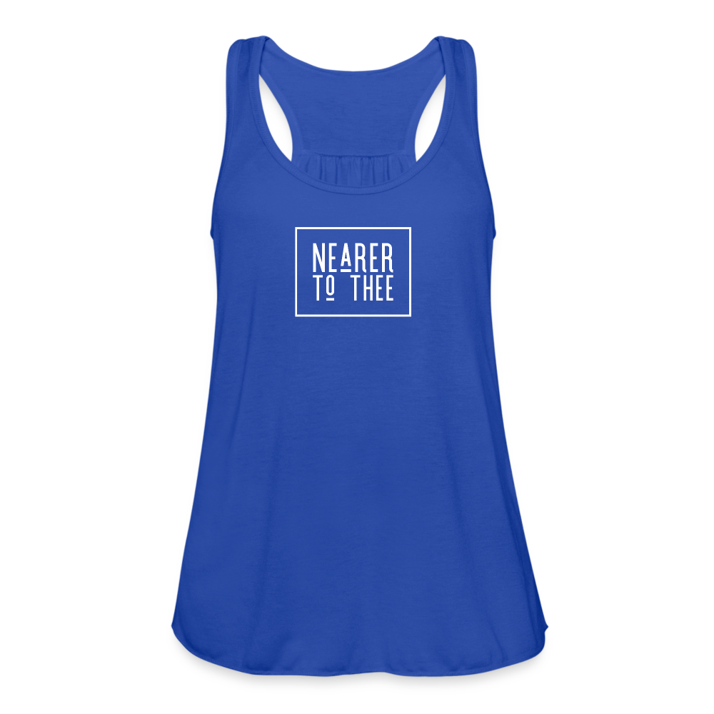 Nearer to Thee - Women's Flowy Tank Top - royal blue