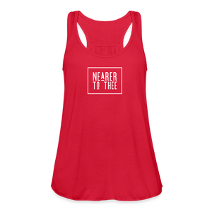 Nearer to Thee - Women's Flowy Tank Top - red