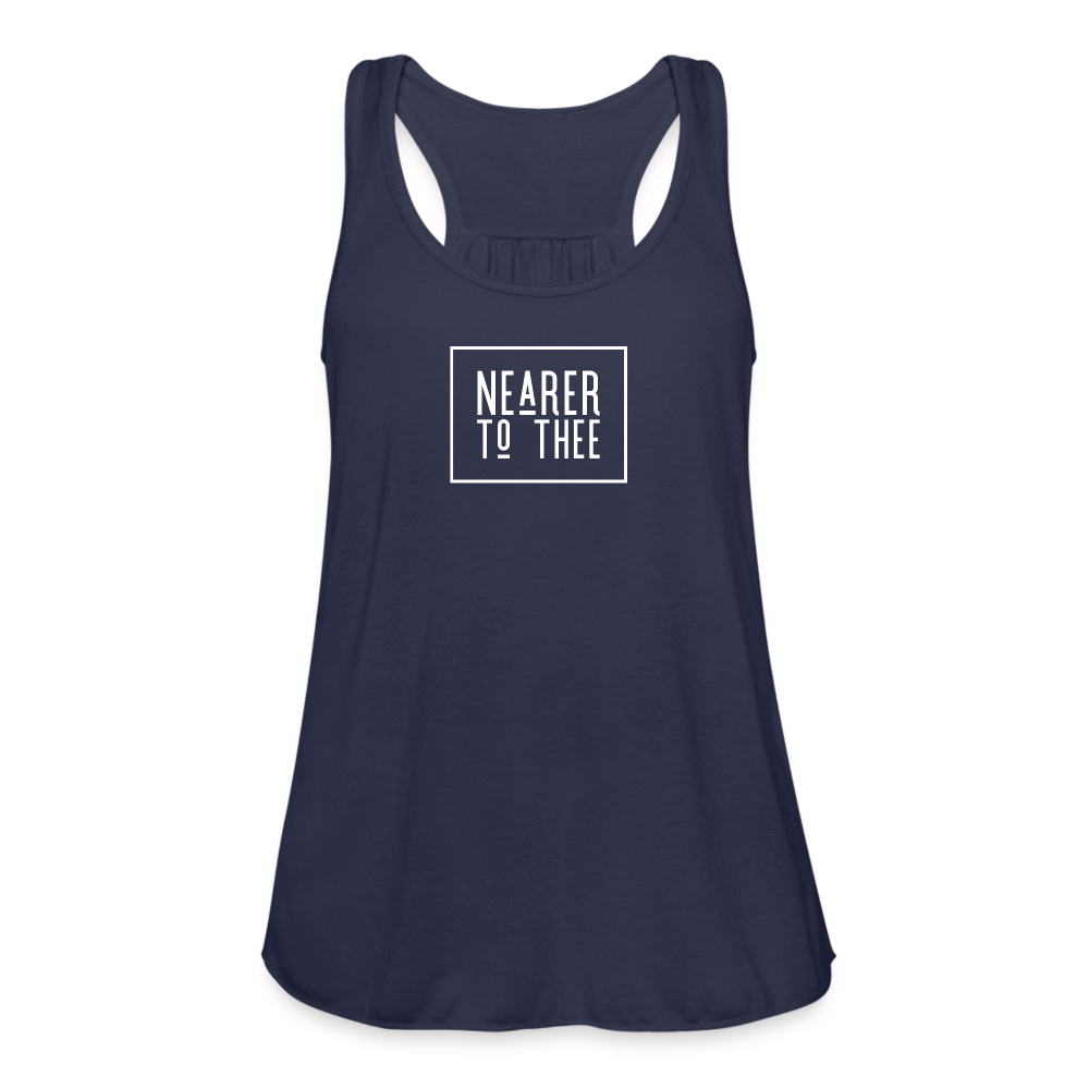 Nearer to Thee - Women's Flowy Tank Top - navy