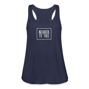 Nearer to Thee - Women's Flowy Tank Top - navy