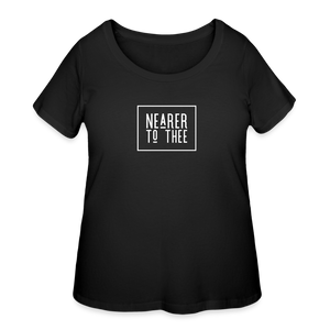 Nearer to Thee - Women’s Curvy T-Shirt - black