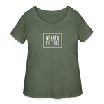 Nearer to Thee - Women’s Curvy T-Shirt - heather military green