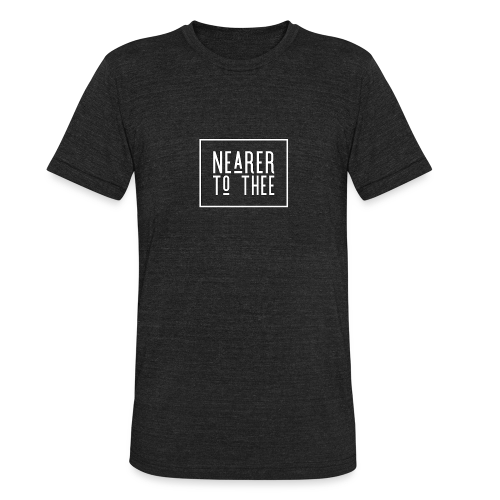 Nearer to Thee - Unisex Tri-Blend T-Shirt - heather black