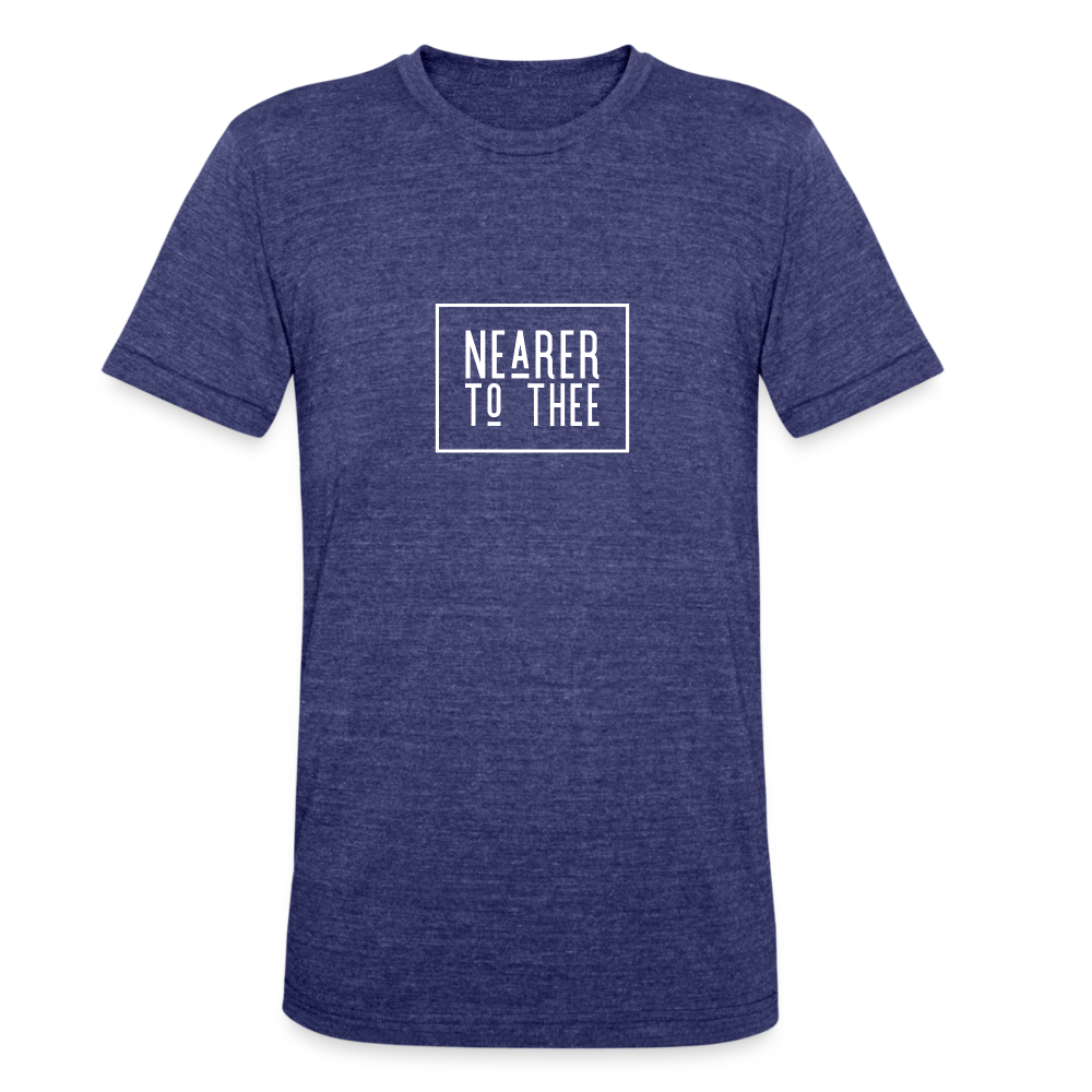 Nearer to Thee - Unisex Tri-Blend T-Shirt - heather indigo