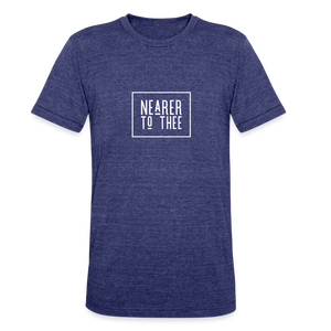 Nearer to Thee - Unisex Tri-Blend T-Shirt - heather indigo