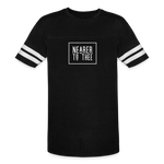 Nearer to Thee - Vintage Sport T-Shirt - black/white