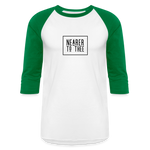 Nearer to Thee - Baseball T-Shirt - white/kelly green