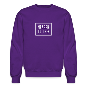 Nearer to Thee - Crewneck Sweatshirt - purple