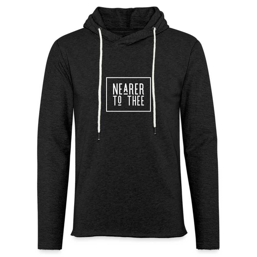 Nearer to Thee - Unisex Lightweight Terry Hoodie - charcoal grey