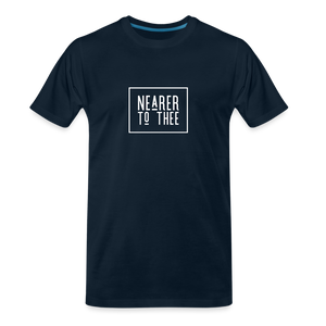 Nearer to Thee - Men’s Premium Organic T-Shirt - deep navy