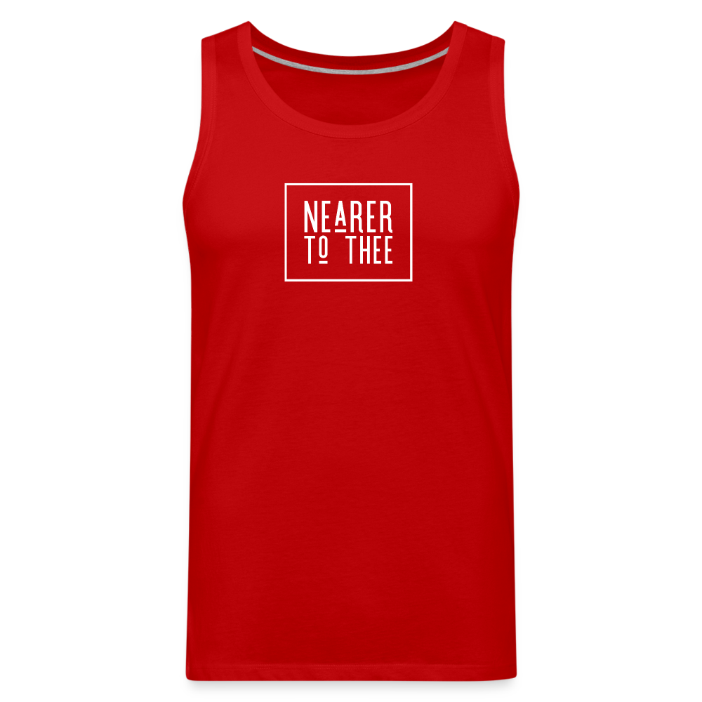 Nearer to Thee - Men’s Premium Tank - red