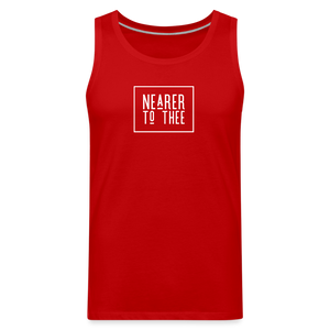 Nearer to Thee - Men’s Premium Tank - red