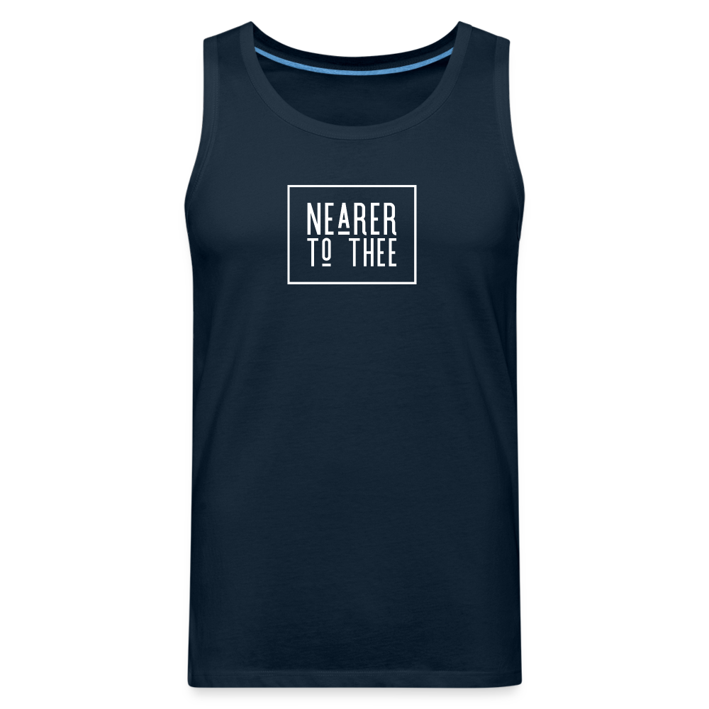 Nearer to Thee - Men’s Premium Tank - deep navy
