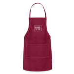 Nearer to Thee - Adjustable Apron - burgundy