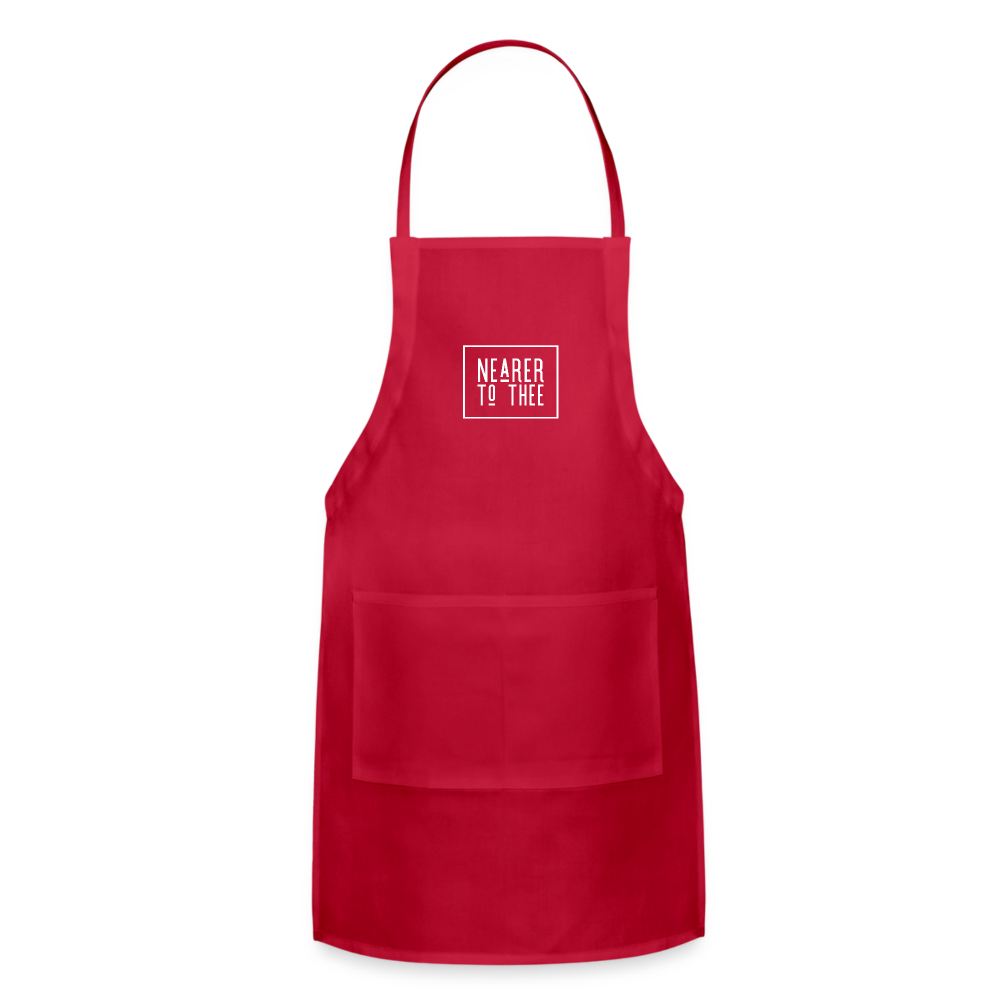 Nearer to Thee - Adjustable Apron - red