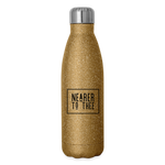 Nearer to Thee - Insulated Stainless Steel Water Bottle - gold glitter