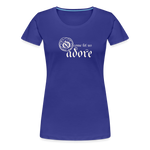 O Come Let Us Adore - Women’s Premium T-Shirt - royal blue