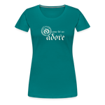 O Come Let Us Adore - Women’s Premium T-Shirt - teal