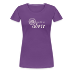 O Come Let Us Adore - Women’s Premium T-Shirt - purple