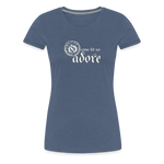 O Come Let Us Adore - Women’s Premium T-Shirt - heather blue