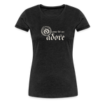 O Come Let Us Adore - Women’s Premium T-Shirt - charcoal grey