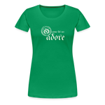 O Come Let Us Adore - Women’s Premium T-Shirt - kelly green