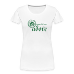 O Come Let Us Adore - Women’s Premium Organic T-Shirt - white