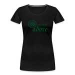 O Come Let Us Adore - Women’s Premium Organic T-Shirt - black