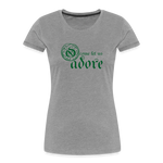 O Come Let Us Adore - Women’s Premium Organic T-Shirt - heather gray