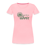 O Come Let Us Adore - Women’s Premium Organic T-Shirt - pink