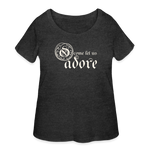 O Come Let Us Adore - Women’s Curvy T-Shirt - deep heather