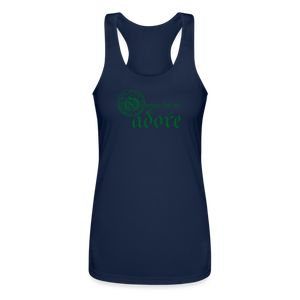 O Come Let Us Adore - Women’s Performance Racerback Tank Top - navy