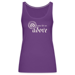 O Come Let Us Adore - Women’s Premium Tank Top - purple