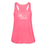 O Come Let Us Adore - Women's Flowy Tank Top - neon pink