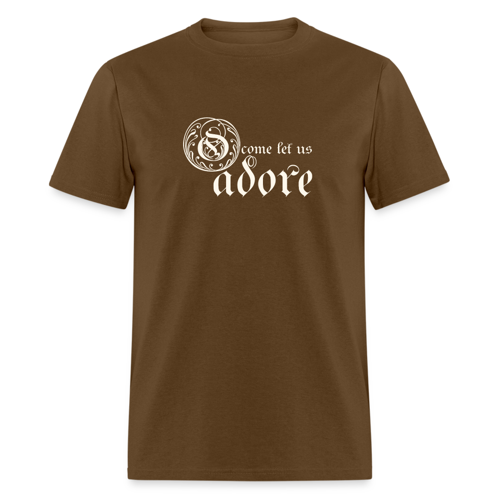 O Come Let Us Adore - Unisex Classic T-Shirt - brown