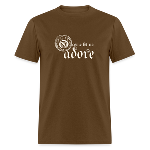 O Come Let Us Adore - Unisex Classic T-Shirt - brown