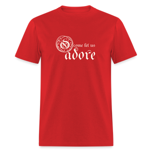 O Come Let Us Adore - Unisex Classic T-Shirt - red