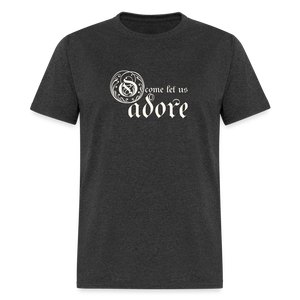 O Come Let Us Adore - Unisex Classic T-Shirt - heather black