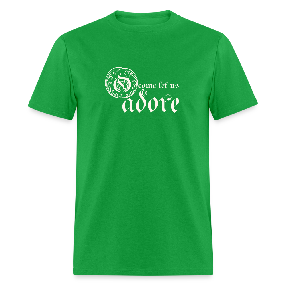 O Come Let Us Adore - Unisex Classic T-Shirt - bright green