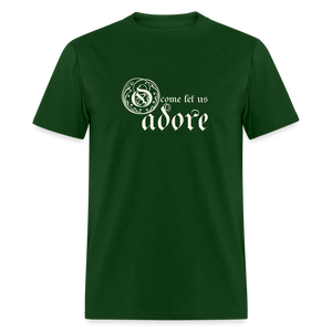 O Come Let Us Adore - Unisex Classic T-Shirt - forest green