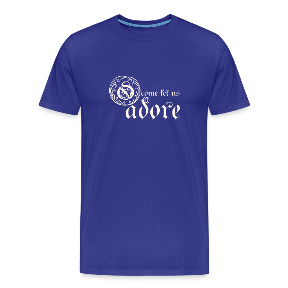 O Come Let Us Adore - Unisex Premium T-Shirt - royal blue
