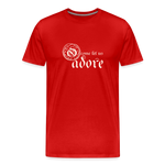 O Come Let Us Adore - Unisex Premium T-Shirt - red