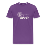 O Come Let Us Adore - Unisex Premium T-Shirt - purple