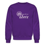 O Come Let Us Adore - Crewneck Sweatshirt - purple